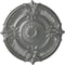 Ekena Millwork Attica Acanthus Leaf Ceiling Medallion (Fits Canopies up to 4 5/8"), 53 1/2"OD x 3 1/2"P, Silver CM53ATSLS - alternate 1